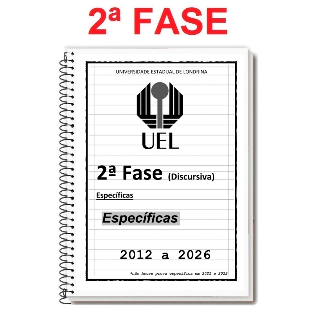UEL - 2ª FASE 2026/2027 - Caderno de Provas + Respostas em Oferta na Shopee