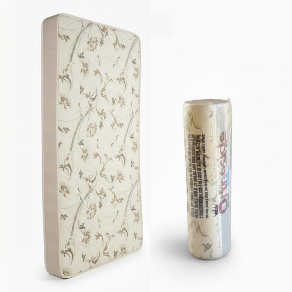 Colchão Tamanho Solteiro 188x88x14 cm D33 Bege Ortopédico Espuma de Alta Densidade Certificação Inmetro Premium – AV em Oferta na Shopee