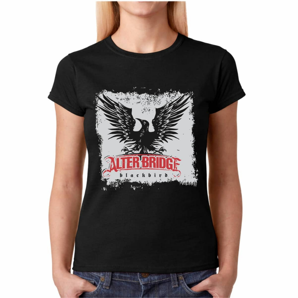 Camiseta Baby Look Feminina Bandas Rock - Alter Bridge - 100% Algodão