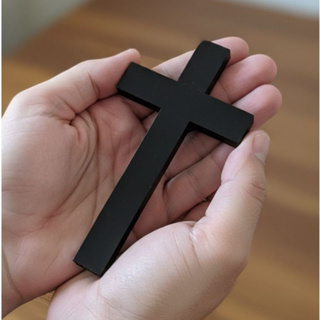 Cruz de Madeira Marrom para Parede ou Porta - Crucifixo Minimalista 15,5cm em Oferta na Shopee