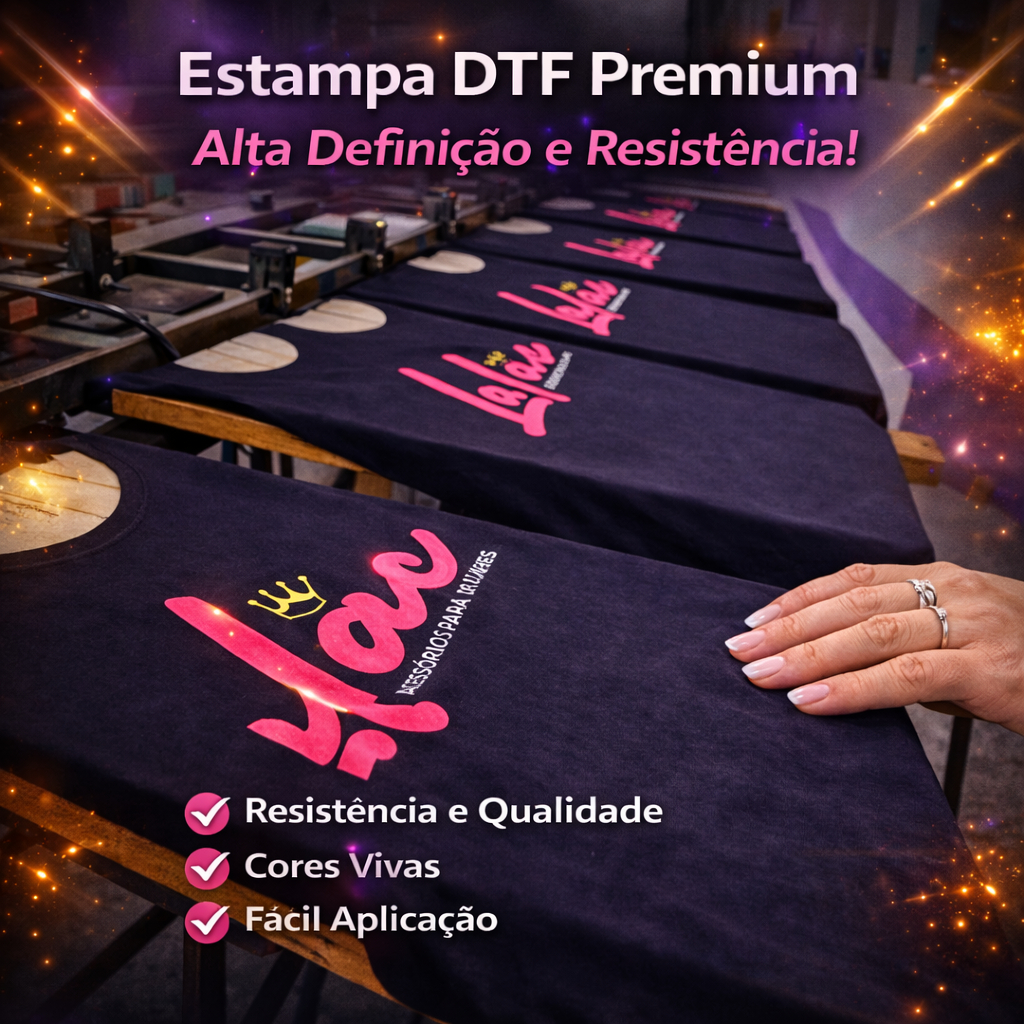 Estampas DTF textil Digital facil aplicar ferro de passar para camiseta logo empresa uniforme blusa em Oferta na Shopee