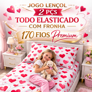 Jogo De Lençol Solteiro Infantil 2 Peças Estampado Colorido Forro De Cama Macio Confortáv…