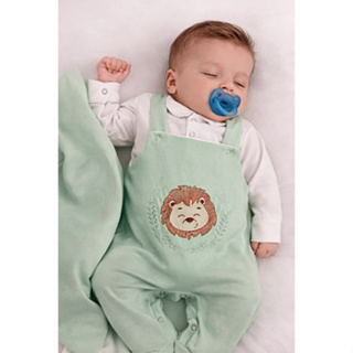 Saída Maternidade Menino Jardineira Savana 05 Peças Roupa de Bebê Menino em Oferta na Shopee