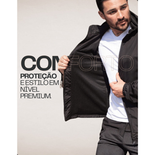 jaqueta corta vento importada 100% forrada capuz forrada casaco blusa em Oferta na Shopee