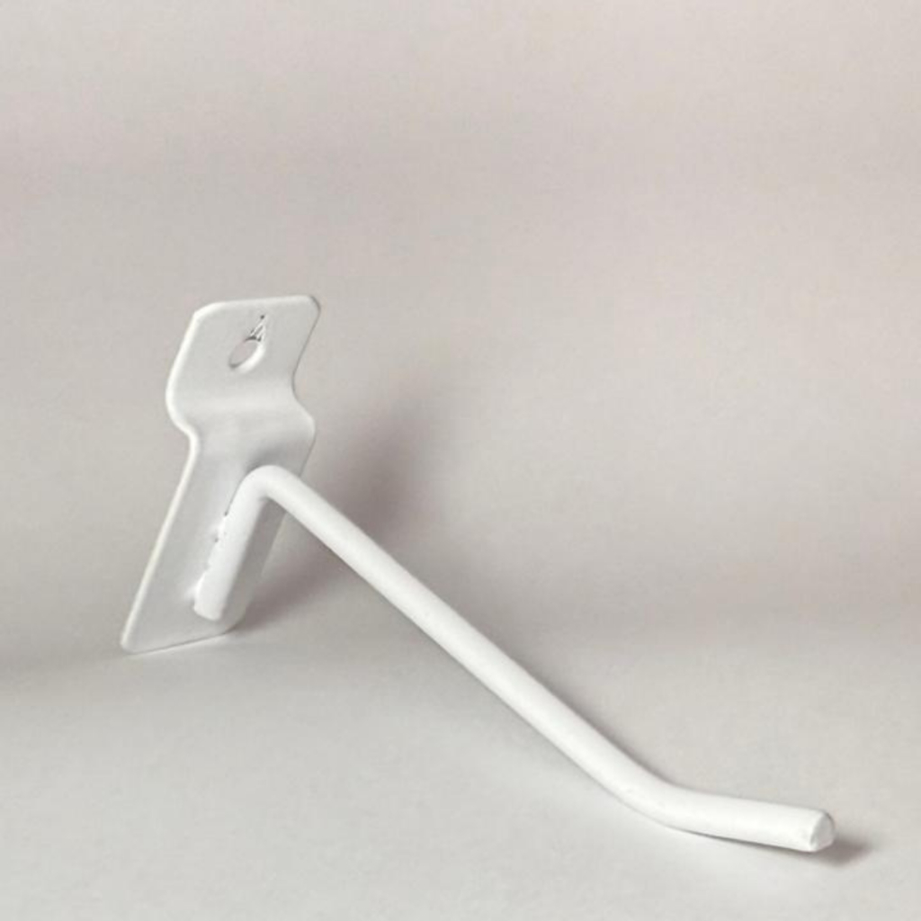 Gancho Painel Canaletado 10cm Com 10 Unidades Branco em Oferta na Shopee