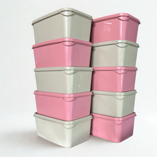 Kit 10 potes plástico com tampa 1 litro para armazenar alimentos pode ir ao lava louças, freezer, microondas em Oferta na Shopee