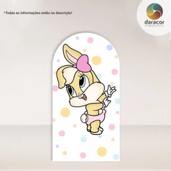 Painel Face Única Lola Baby Looney Tunes Poa Romano c/ elástico e Retangular c/ overlock