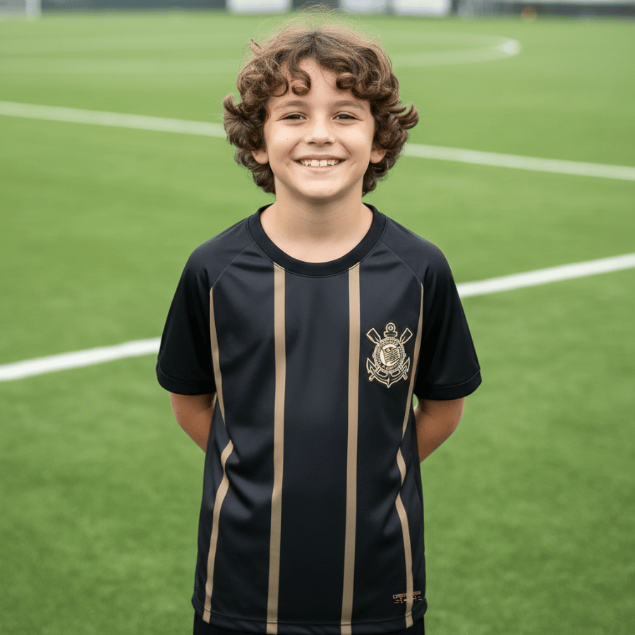 Camisa Corinthians Infantil Raglan Dry Licenciada em Oferta na Shopee