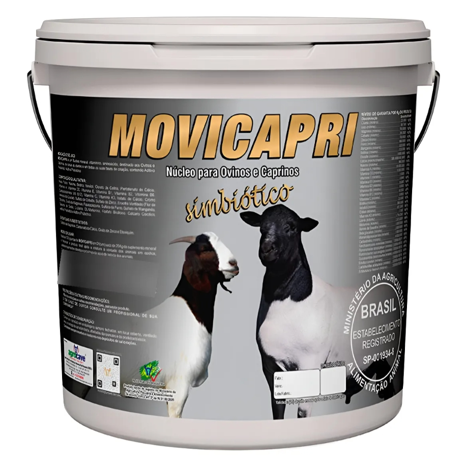 Movicapri 10Kg Núcleo para Misturar Na Ração Para Ovinos e Caprinos -Suplemento Agrocave