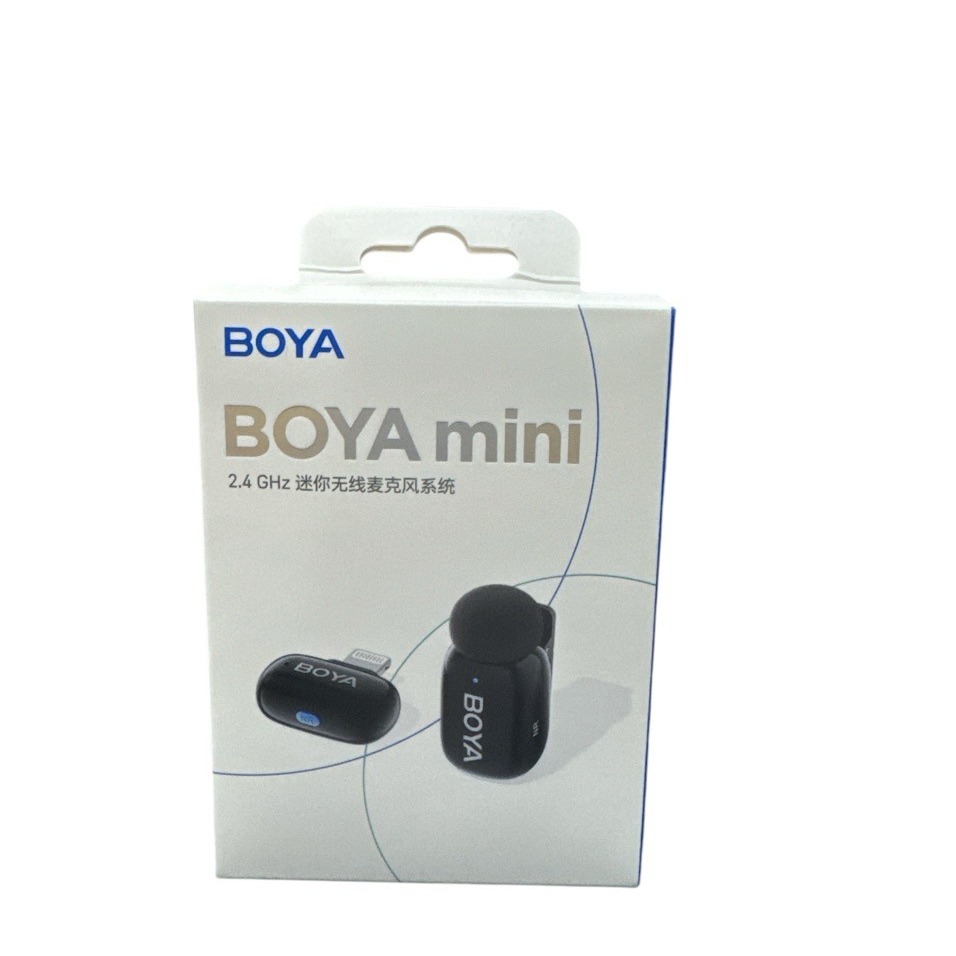 Microfone Lapela Semfio Boya Boyamini-16 Para Ios Preto