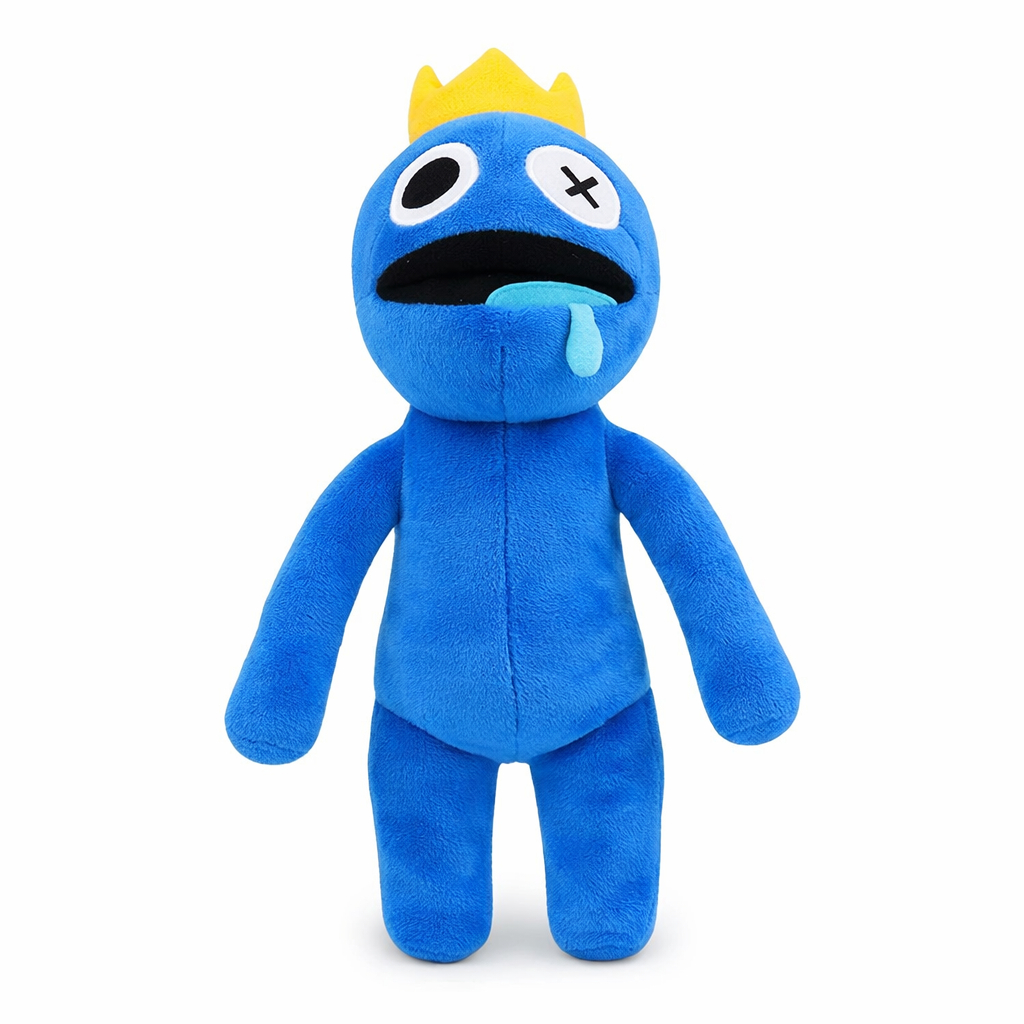 Boneco de Pelúcia Azul Babão Blue Roblox Rainbow Friends 35cm