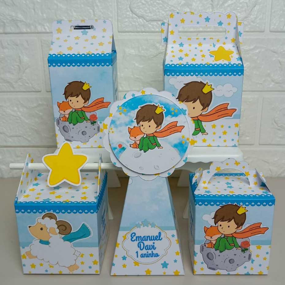 ENVIO RÁPIDO Kit Festa O Pequeno Príncipe Lembrancinha Aniversário Infantil - PEGUE E MONTE