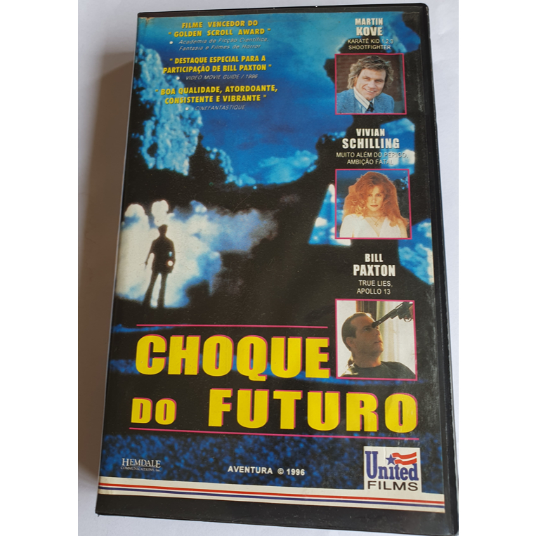 Fita Vhs Choque Do Futuro, Vivian Schilling, Bill Paxton, Fotos