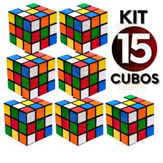Kit 15 Cubo Mágico 5x5 cm Brinde para Festa Infantil Evento Escolar Colorido em Oferta na Shopee