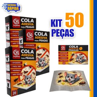 KIT com 50/40/30/20/10 - Cola Adesiva para pegar Rat Rápido e Pratico Linha Premium Qualidade Garantida Praticidade em Oferta na Shopee