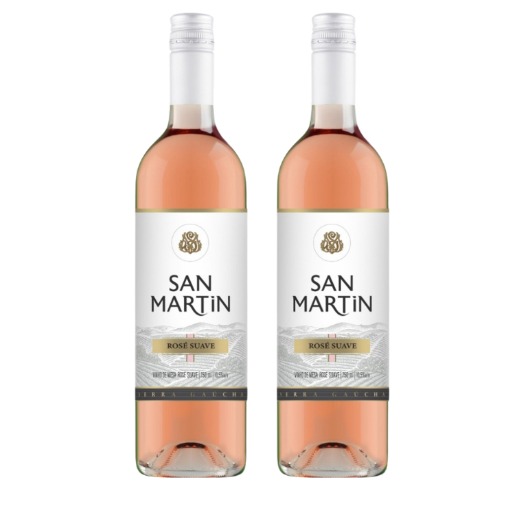 Vinho San Martin Rose Suave 750ml Kit 2 Unidades em Oferta na Shopee
