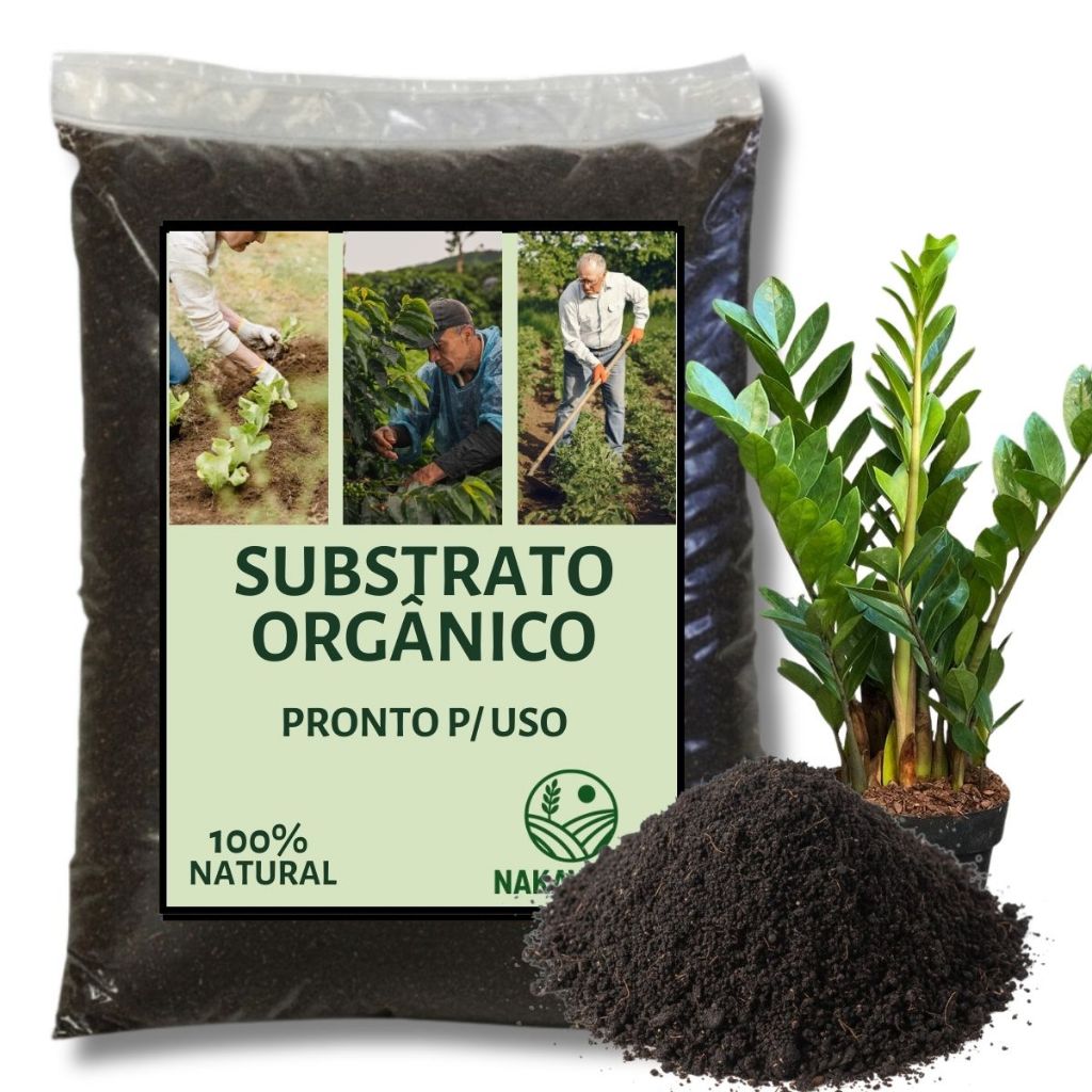 Substrato Orgânico Para Zamioculca Terra Adubada Nutritiva Pronta Para Uso Enraizamento Premium