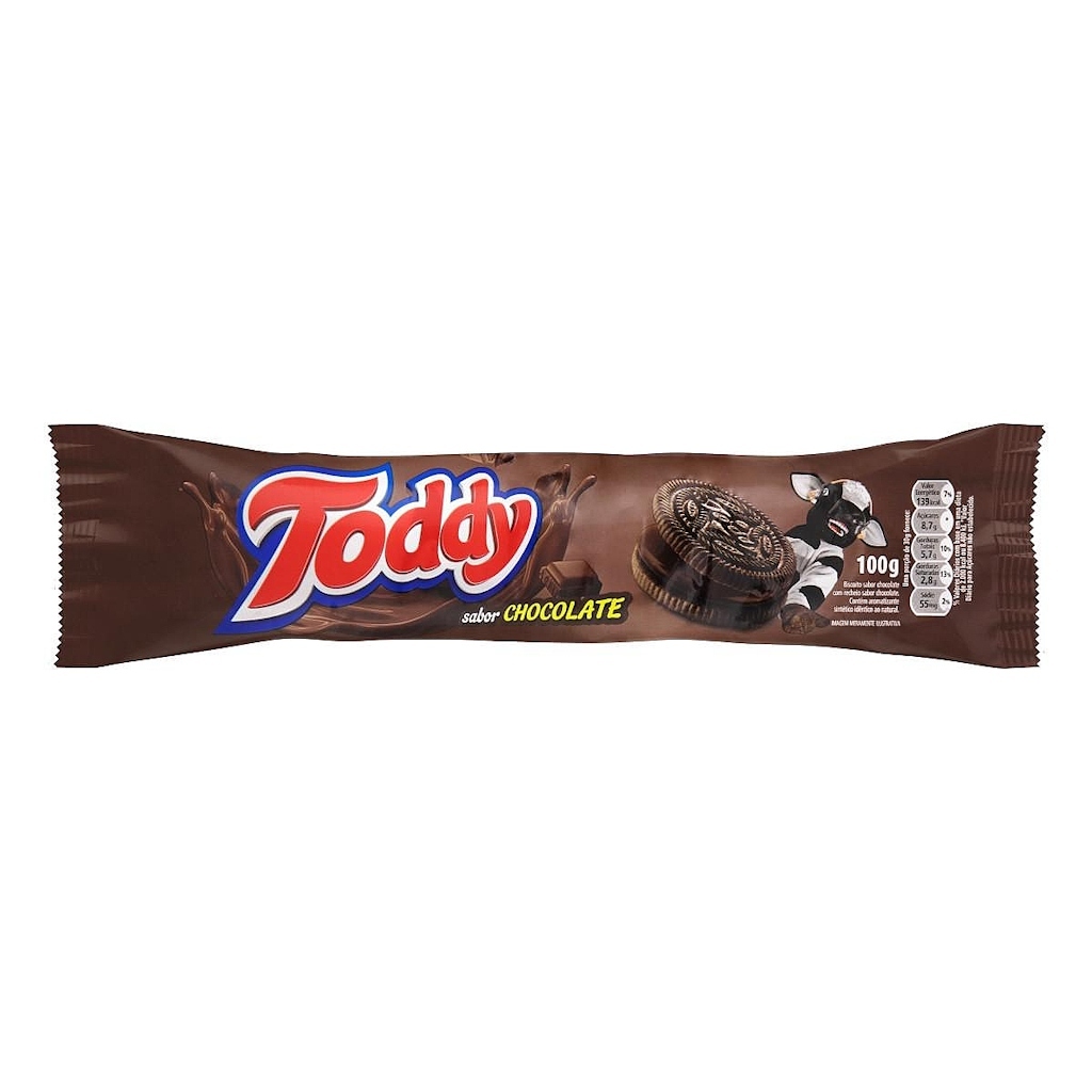 Biscoito recheado Chocolate total Toddy 100g