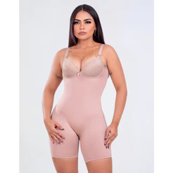 Macaquinho Cinta Modeladora Feminina Com Bojo Alta Compressão Modelador Redutor Pós-Cirúrgico
