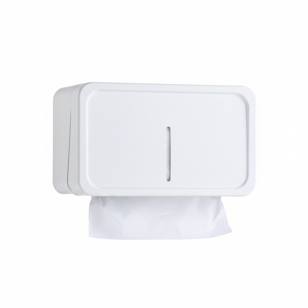 Toalheiro Dispenser Interfolha Papel Branco Moderno Banheiro Escritório Cozinha