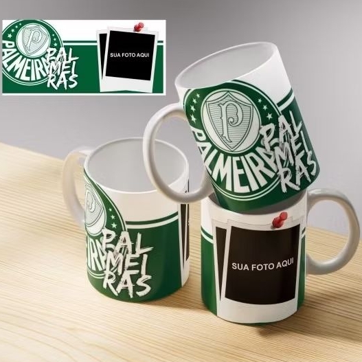 Caneca De Porcelana Do Palmeiras Estampa Personalizada Com Sua Foto Xícara Perfeita Para Presente