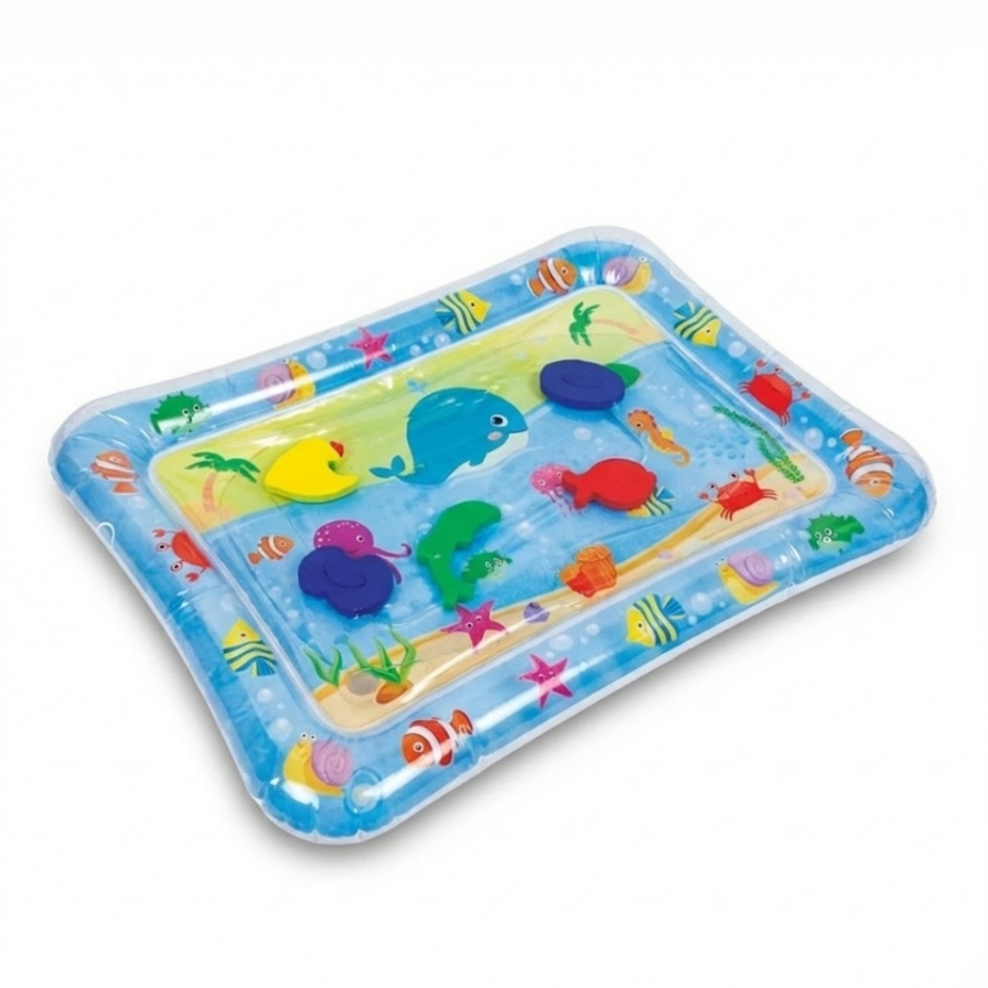 Tapete de Água Bebê Sensorial Tummy Time Desenvolvimento Motor Divertido Estimulante