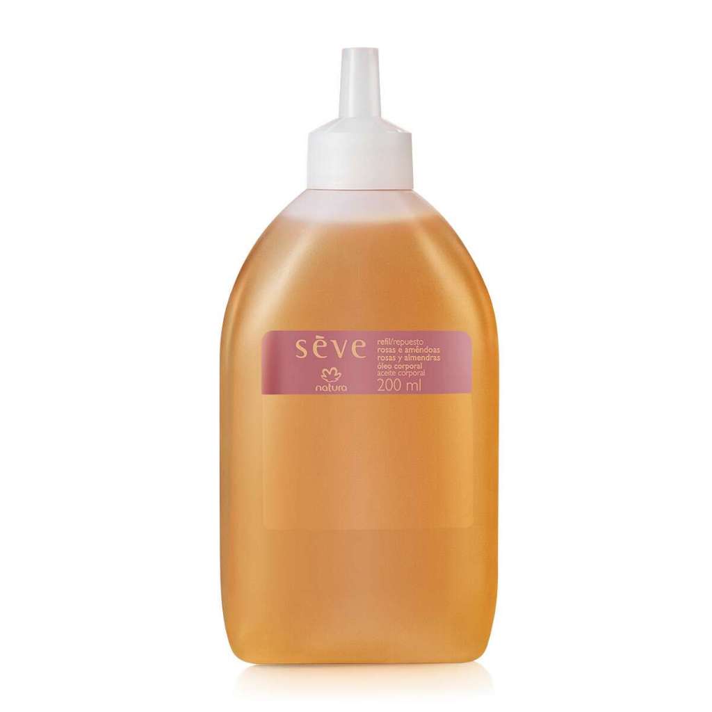Refil Óleo Desodorante Corporal Sève Rosas e Amêndoas 200 ml