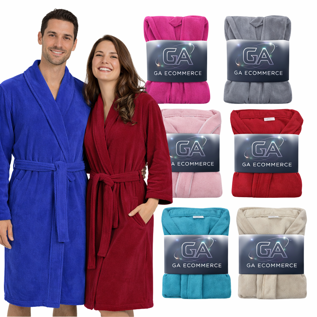 Roupão De Luxo Microfibra Aveludado Adulto Feminino Masculino Unissex Inverno Quentinho M G