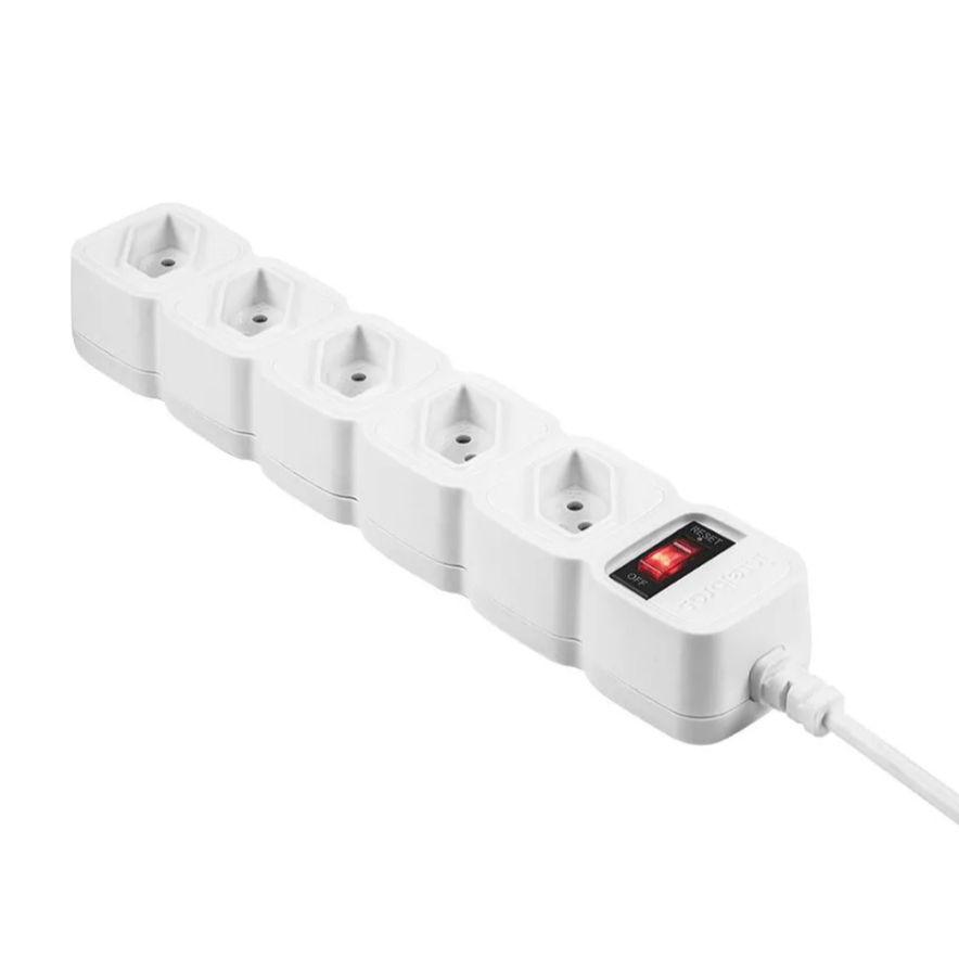 Filtro de Linha Protetor Eletrônico Com 5 Tomadas EPE 205+ Intelbras Branco