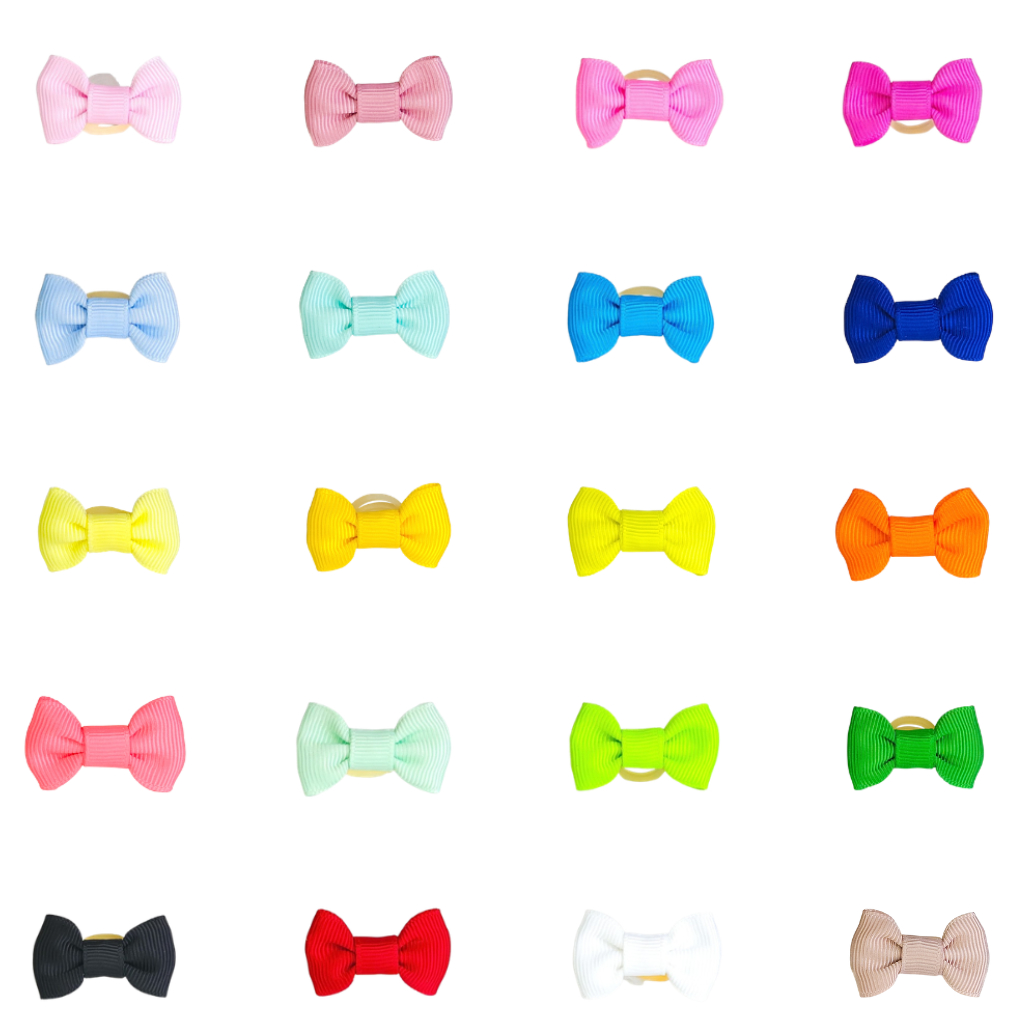 Laço pet básico fêmea e macho - Perfeito para shih tzu cachorros porte pequeno , com elástico duplo
