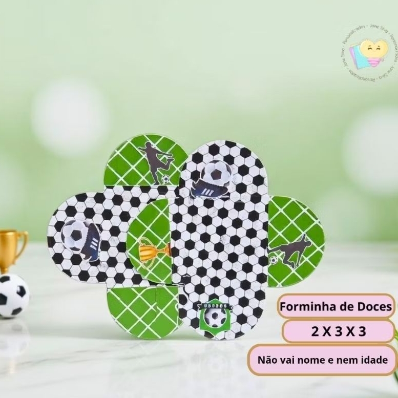 Forminhas Para Doces Futebol - Brigadeiro - Temática - Festa - Aniversário - Decoração