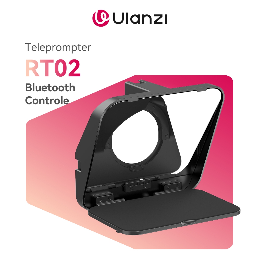 Ulanzi RT02 Teleprompter Sem Montagem Para Celular Tablet E Câmera Com Controle Bluetooth