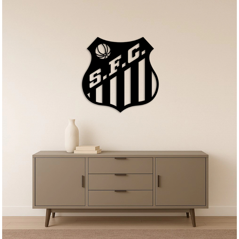 Escudo do Santos em MDF em Oferta na Shopee