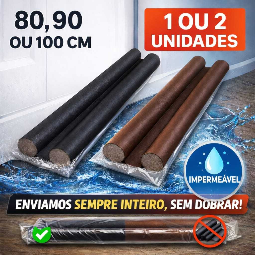 Veda Porta Impermeável 80, 90 ou 100cm Preto e Marrom | Kit 1 ou 2 Unidades em Oferta na Shopee
