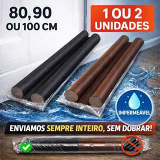 Veda Porta Impermeável 80, 90 ou 100cm Preto e Marrom | Kit 1 ou 2 Unidades em Oferta na Shopee
