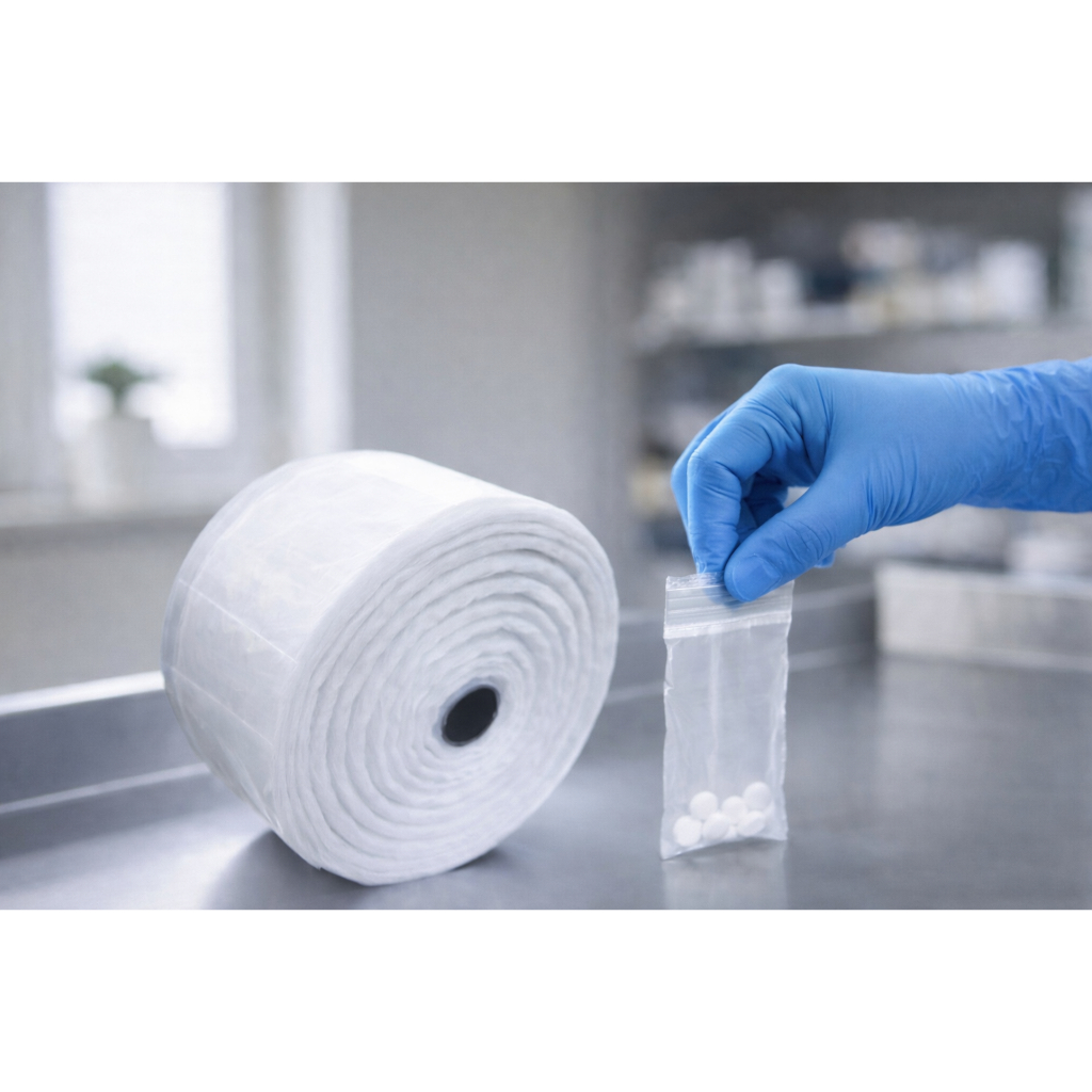 Bobina Unitárização de Medicamento 3x10 - Expessura 0,12 micra.S/Lacre C/Serrilha. 1.000 UN. P/Organização de Medicament
