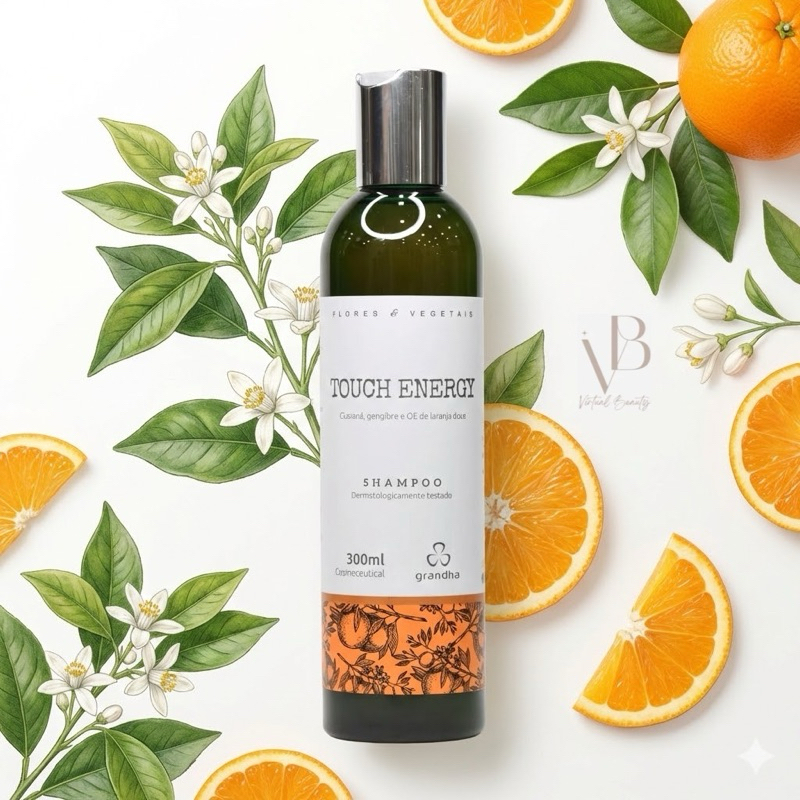 Grandha Shampoo Energizante para Aliviar Tensão Touch Energy 300ml