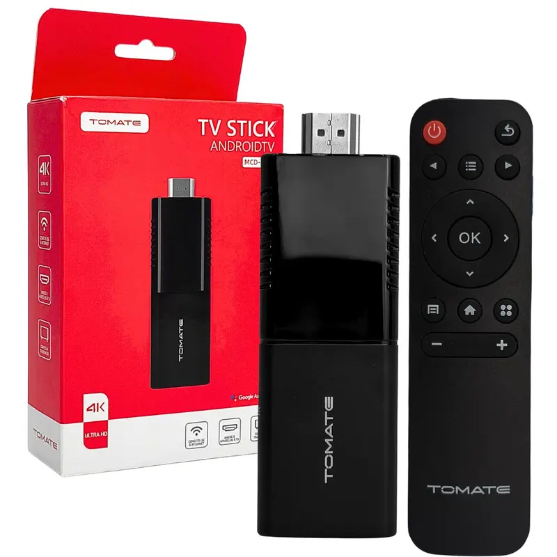 NOVO FIRE STICK TV TOMATE MCD-123 WIFI 5G 2.4 ANDROID TV