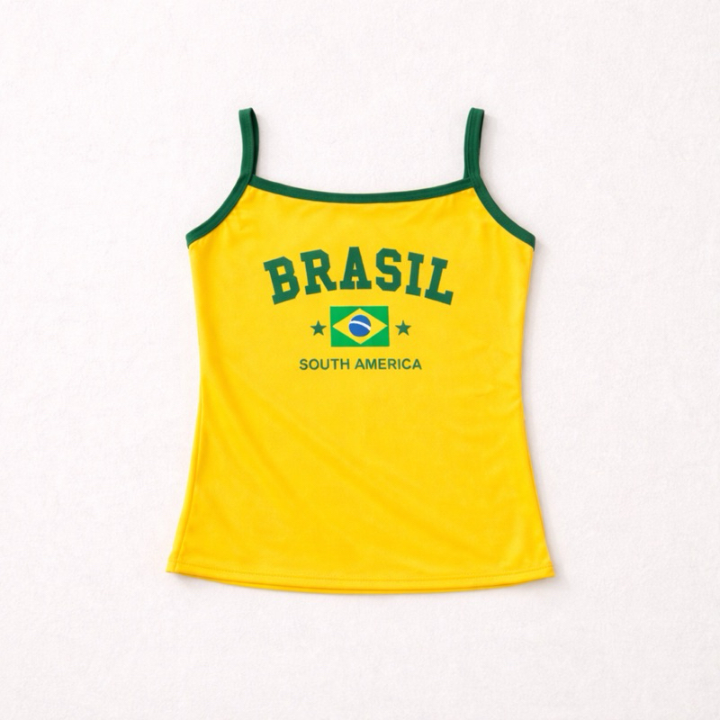 regata baby look do Brasil core blusa da Virgínia