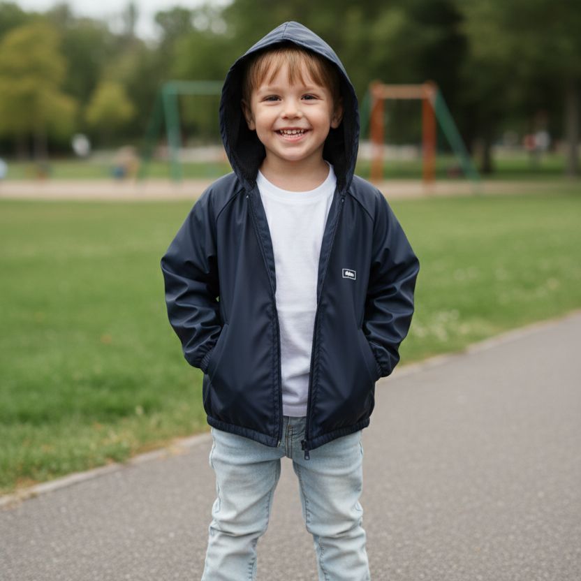 Corta-Vento Infantil Unissex Lisa | Menino e Menina Jaqueta Báica Escola Passeio Repelente a Água em Oferta na Shopee