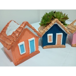 vaso cachepôs casinha suculentas kit vasinhos em Oferta na Shopee