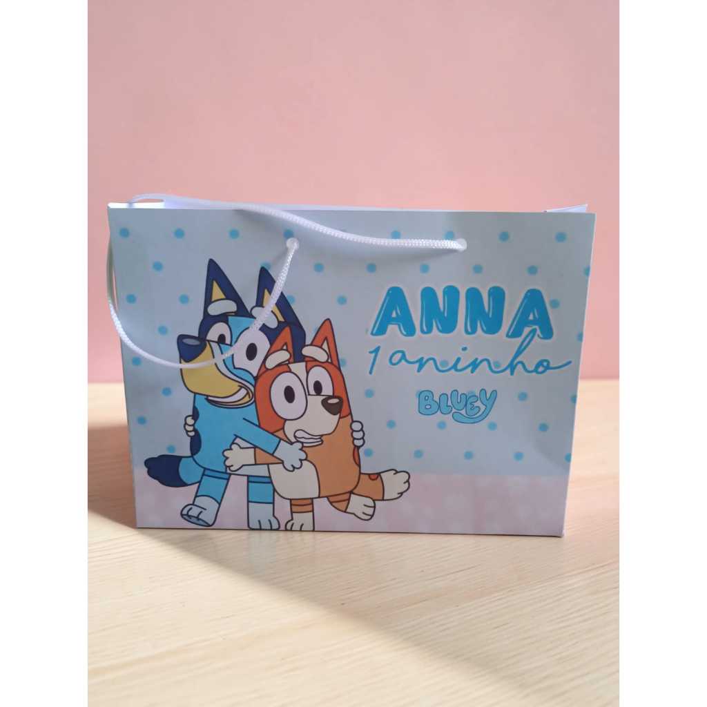 Sacolinha BLUEY Personalizado | Sacolinha | Lembrancinha | Mimos | Aniversário BLUEY