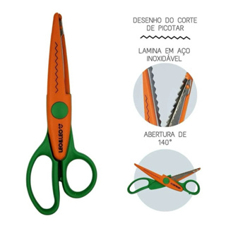 ✂️ Tesoura de Picotar Leo & Leo – Acabamento Profissional e Criativo! em Oferta na Shopee