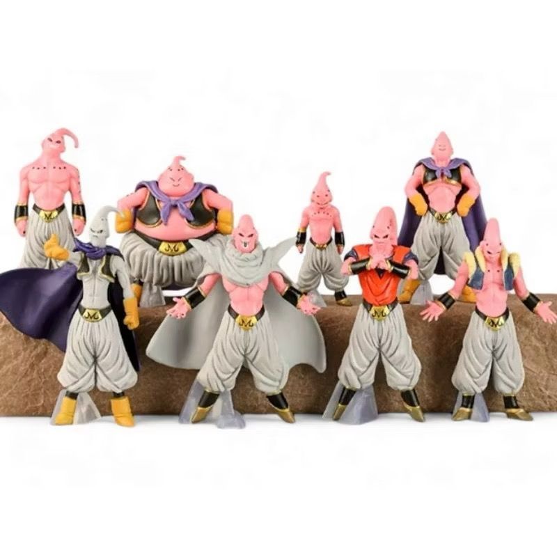 Boneco Majin Boo Bu Dragon Ball Miniatura Todas as Transformações Anime