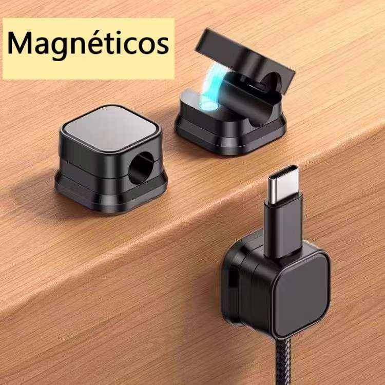 Clipe Magnético De Cabo Suave Ajustável Sob Mesa De Gerenciamento Titular Organizador Suporte Lay-112
