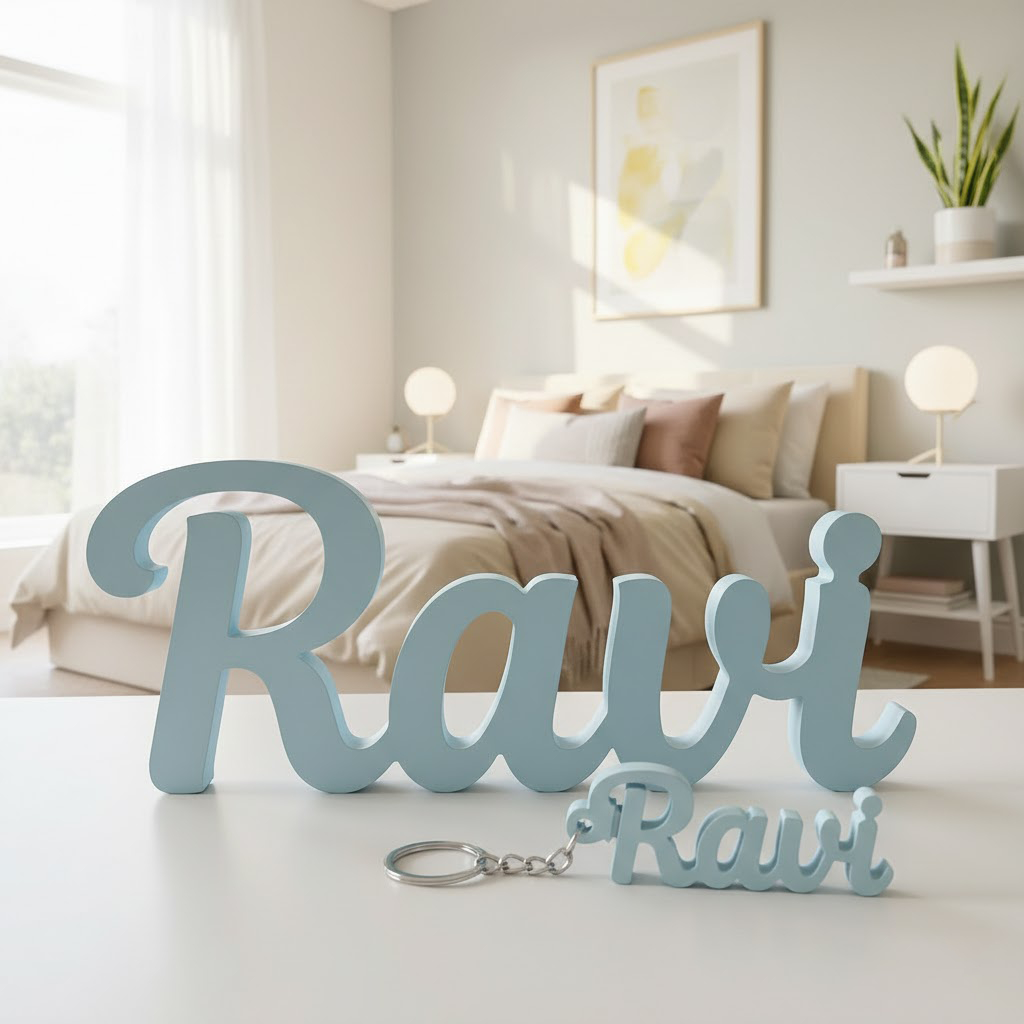 Letreiro Nome Personalizado Decorativo Infantil de Mesa e Estante v5 em Oferta na Shopee