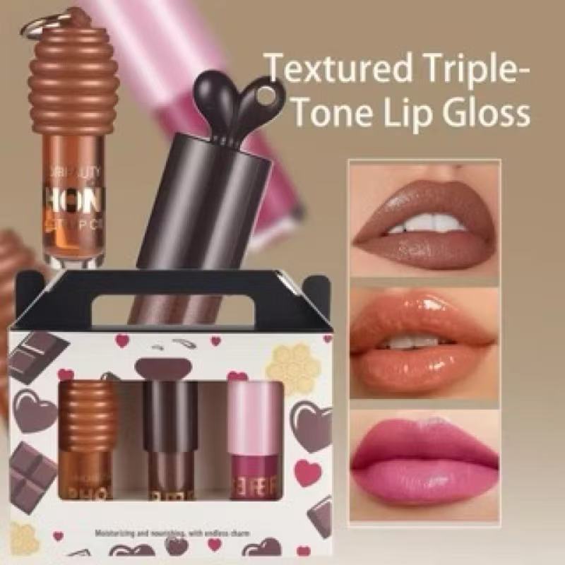 Gloss Labial Fran by Franciny Ehlke Lip Bunny 5G KIT 3 Hidratante Protetor Chaveiro moda 新款