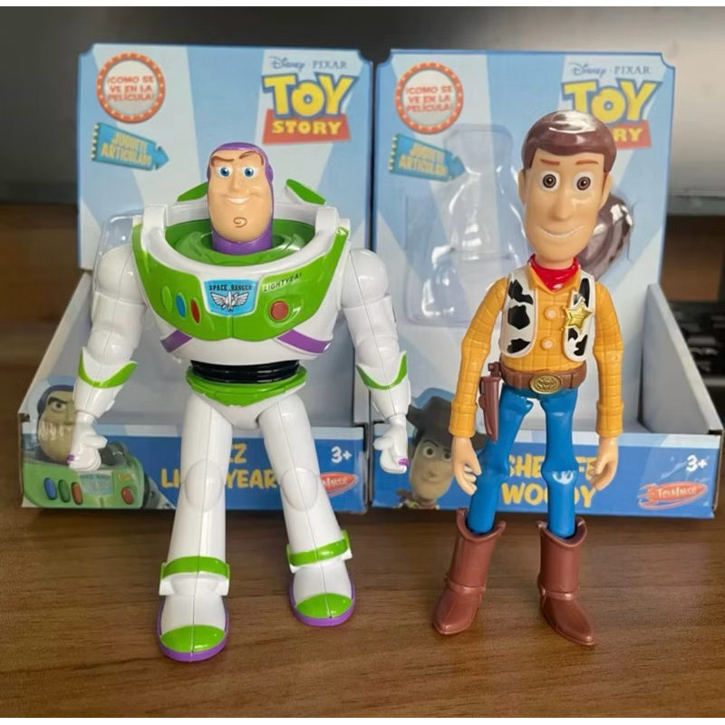 Boneco Toy Story Woody Buzz LightYear Articulável 14cm na caixa Disney ToyStory Woody Calvo