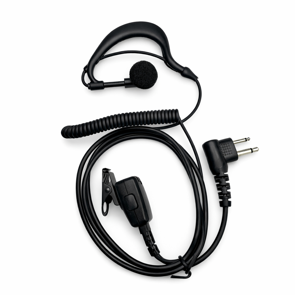 Fone de Ouvido PTT com Microfone - 2 Pin Para Motorola Gp88 Gp68 Gp300 Gp88S Gp3