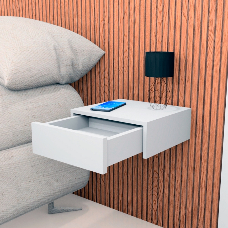 Mesa de Cabeceira Suspensa com Gaveta Decorativo em Oferta na Shopee